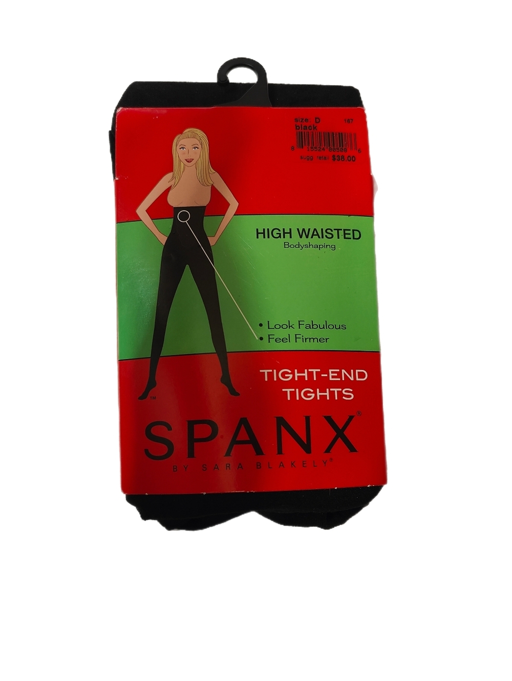 Spanx Women's Tight End High-Waisted Tights Black Size D NWT